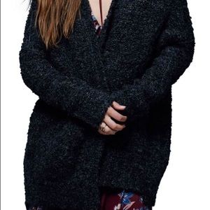 Free People Bouclé V-Neck Cardigan